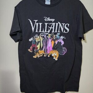 Disney Villains‎ Graphic Print T-Shirt Evil Queen Maleficent Ursula